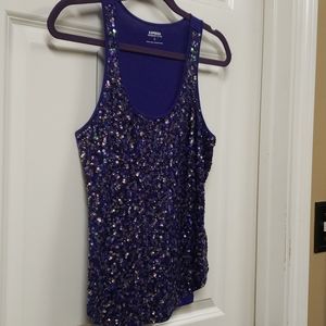 Express purple tank top